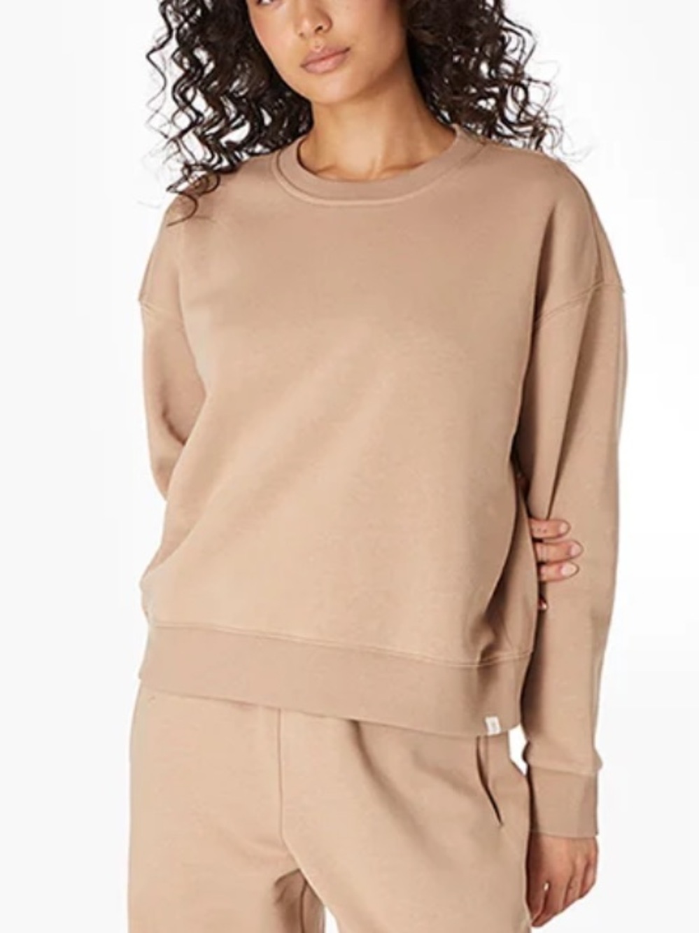 Tkees women’s Crewneck Sweatshirt in Taupe xsmall